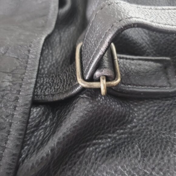 BARNSTORM Vintage 80' Handmade Full Grain Leather Crossbody Sachel Bag - Picture 16 of 16